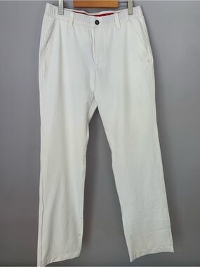 Men's White Under Armour Golf Pants